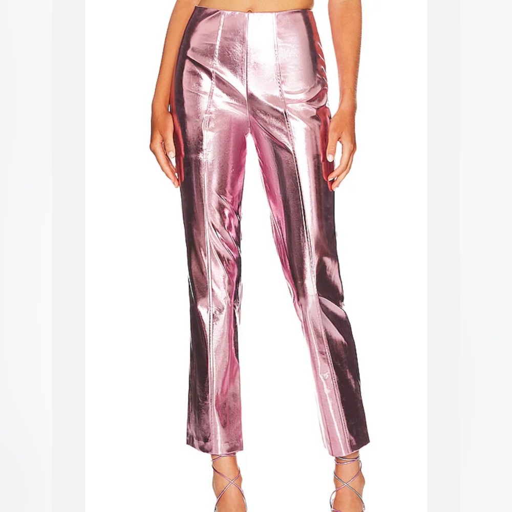 Song of Style Masha Metallic Pink Women's Pants